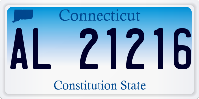CT license plate AL21216