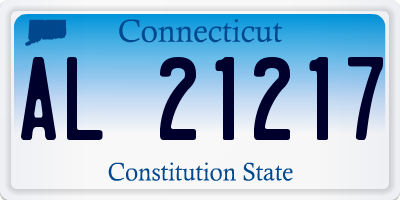 CT license plate AL21217