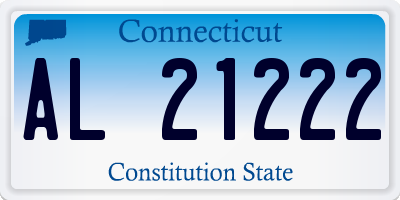 CT license plate AL21222