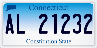 CT license plate AL21232