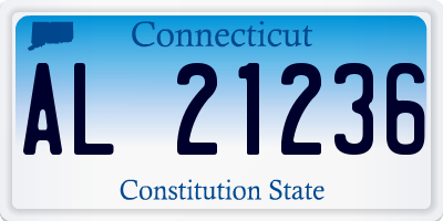 CT license plate AL21236