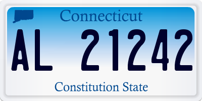 CT license plate AL21242