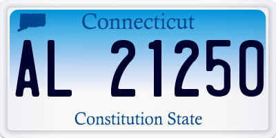 CT license plate AL21250