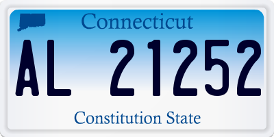 CT license plate AL21252