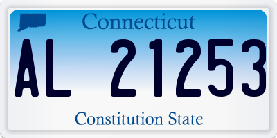CT license plate AL21253