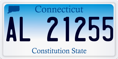 CT license plate AL21255