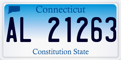 CT license plate AL21263