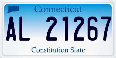 CT license plate AL21267