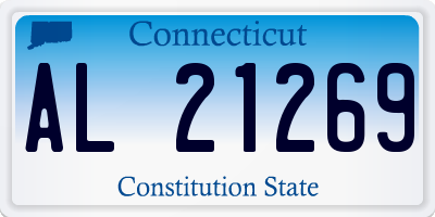 CT license plate AL21269