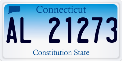 CT license plate AL21273