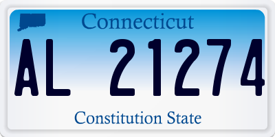 CT license plate AL21274