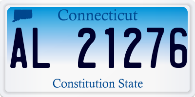 CT license plate AL21276