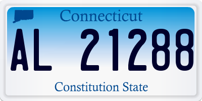 CT license plate AL21288