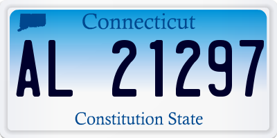 CT license plate AL21297