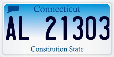 CT license plate AL21303