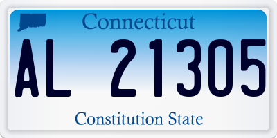 CT license plate AL21305