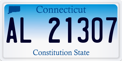 CT license plate AL21307