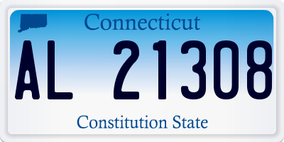 CT license plate AL21308