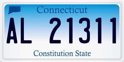 CT license plate AL21311