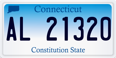 CT license plate AL21320