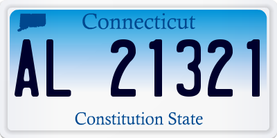 CT license plate AL21321