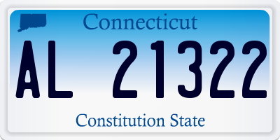 CT license plate AL21322