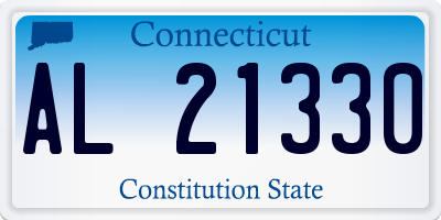 CT license plate AL21330