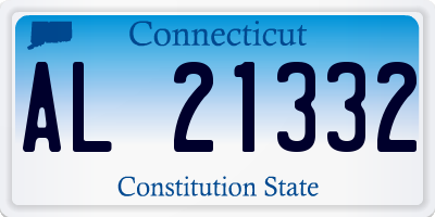 CT license plate AL21332