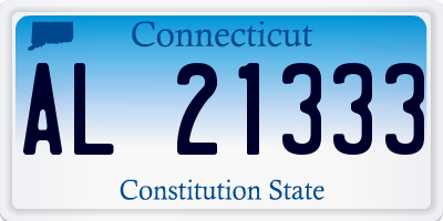 CT license plate AL21333