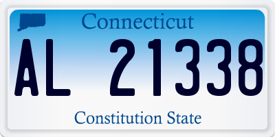 CT license plate AL21338