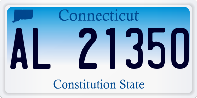 CT license plate AL21350