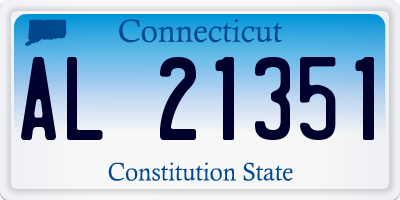 CT license plate AL21351