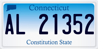 CT license plate AL21352
