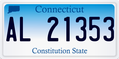 CT license plate AL21353