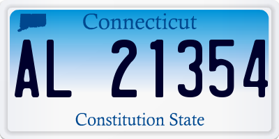 CT license plate AL21354