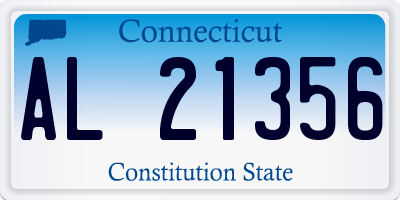 CT license plate AL21356