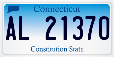 CT license plate AL21370