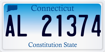 CT license plate AL21374
