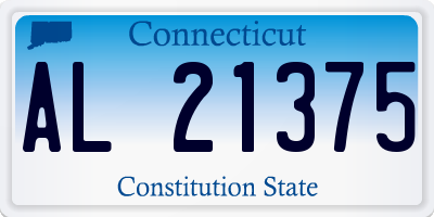 CT license plate AL21375