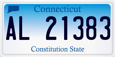 CT license plate AL21383