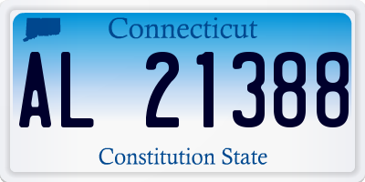 CT license plate AL21388