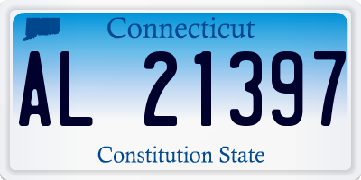 CT license plate AL21397