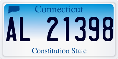CT license plate AL21398