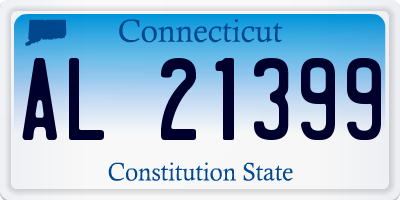 CT license plate AL21399