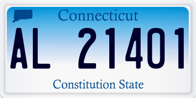 CT license plate AL21401