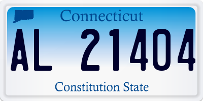CT license plate AL21404