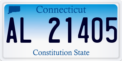 CT license plate AL21405