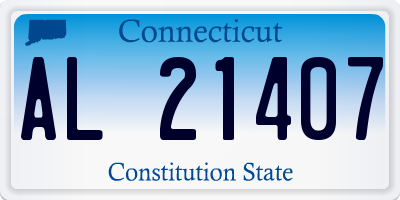 CT license plate AL21407