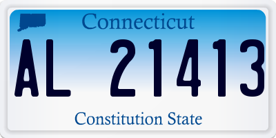 CT license plate AL21413