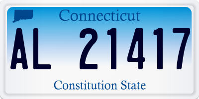CT license plate AL21417